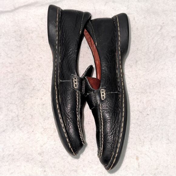 Women’s Born Black Leather Slip-on Loafers size 6 - Picture 6 of 9